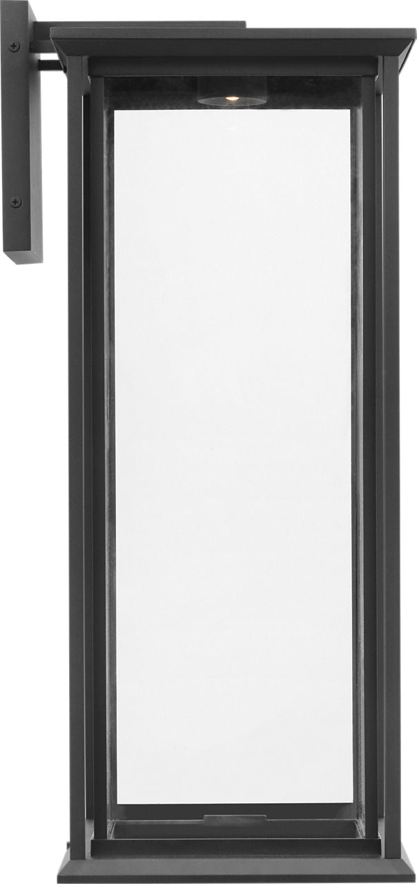 Generation Lighting Audley 24 inch textured black outdoor wall lantern