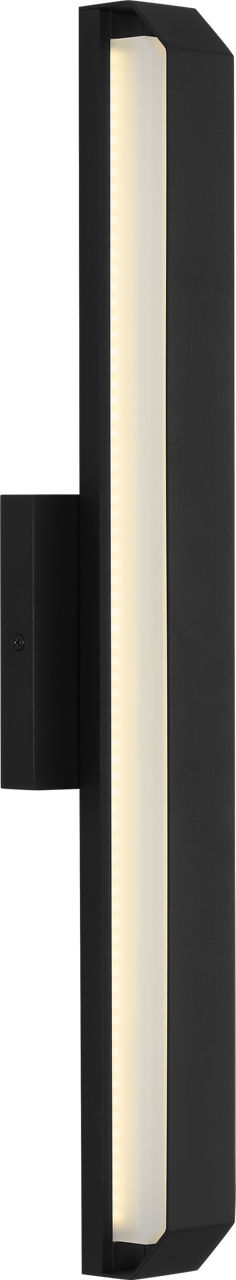 Generation Lighting GLO1461TXB-L Lakemont textured black LED outdoor wall light