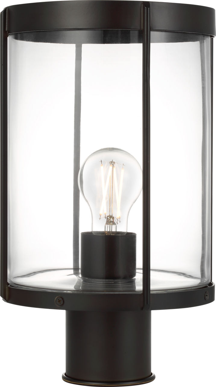 Generation Lighting GLO1741C-TXB Luning 1 Light Textured Black Outdoor Post Lantern