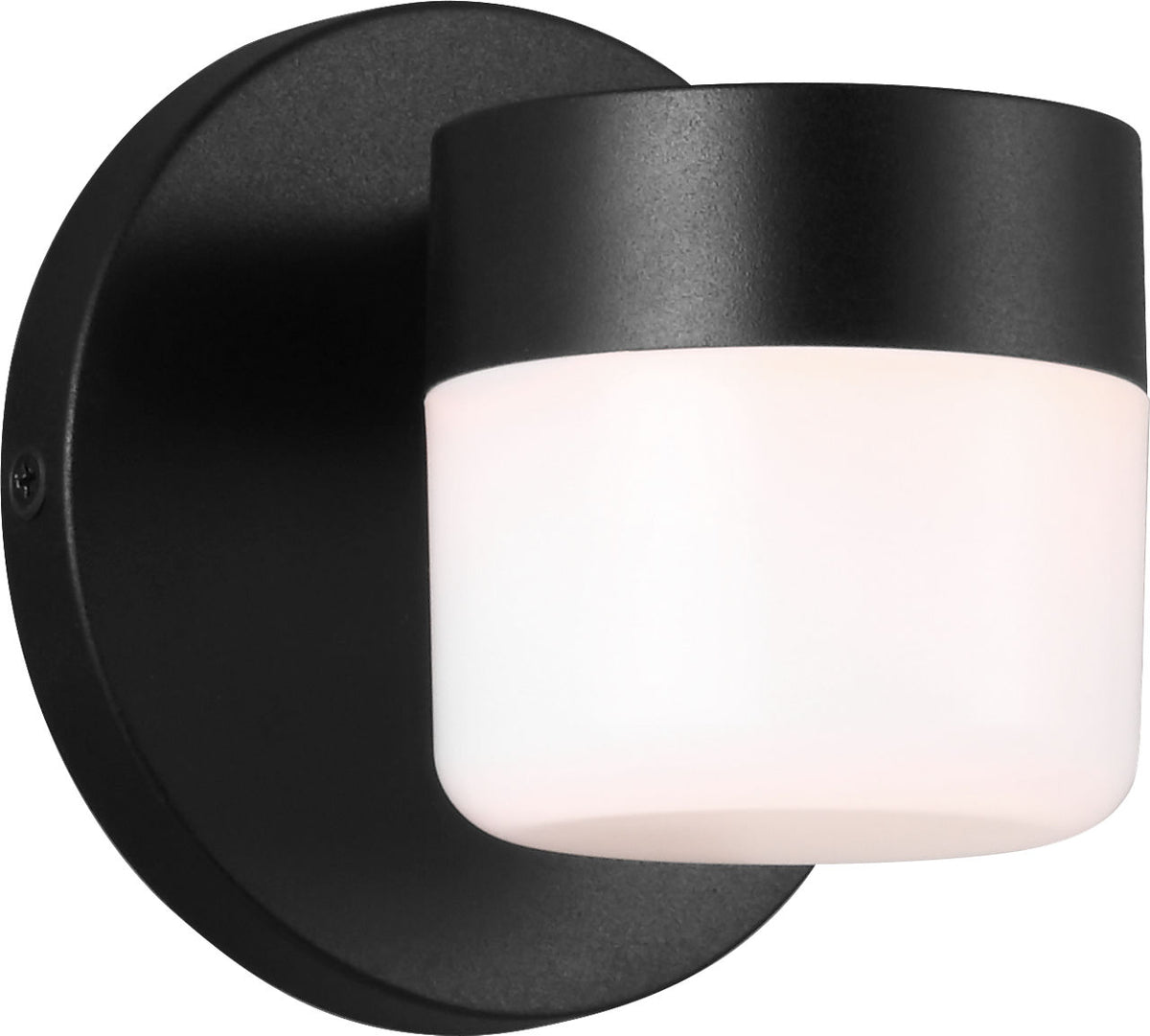 Generation Lighting GLO2091TXB Kinwood LED outdoor wall light in textured black
