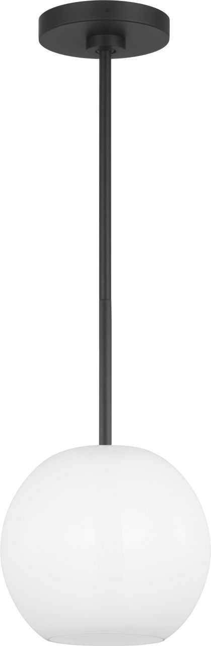 Generation Lighting Rory 1 light black pendant ceiling light