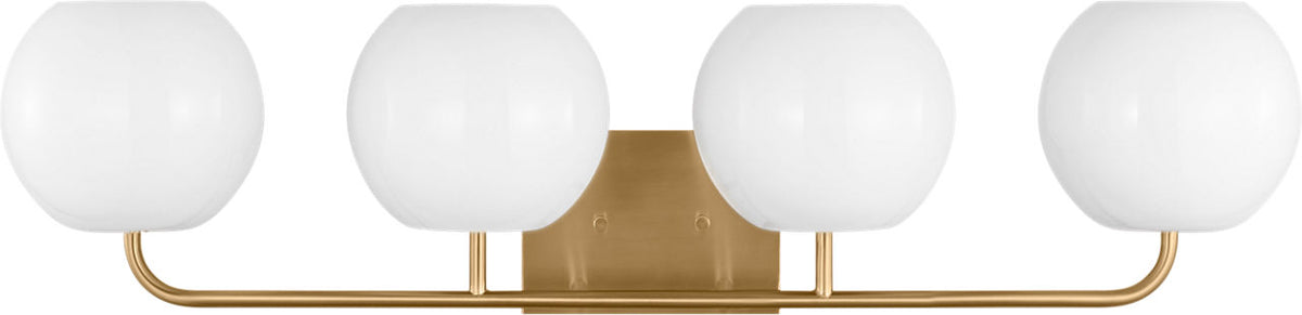 Generation Lighting GLV1014SB Rory 4 light satin brass bath vanity wall light
