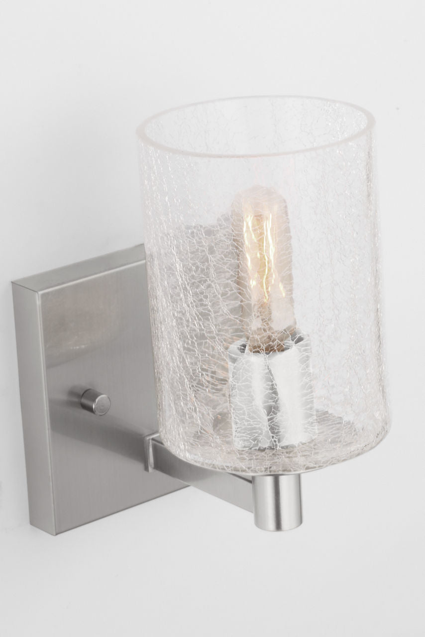 Generation Lighting GLV1031BS Parker brushed steel bath vanity wall light