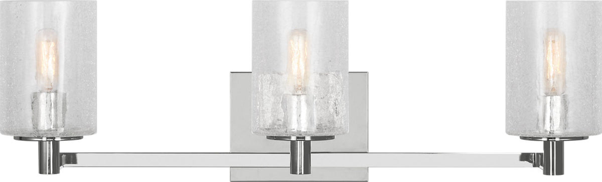 Generation Lighting Parker 3 light chrome bath vanity wall light