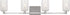 Generation Lighting GLV1034BS Parker 4 Light Brushed Steel Bath Vanity Wall Light