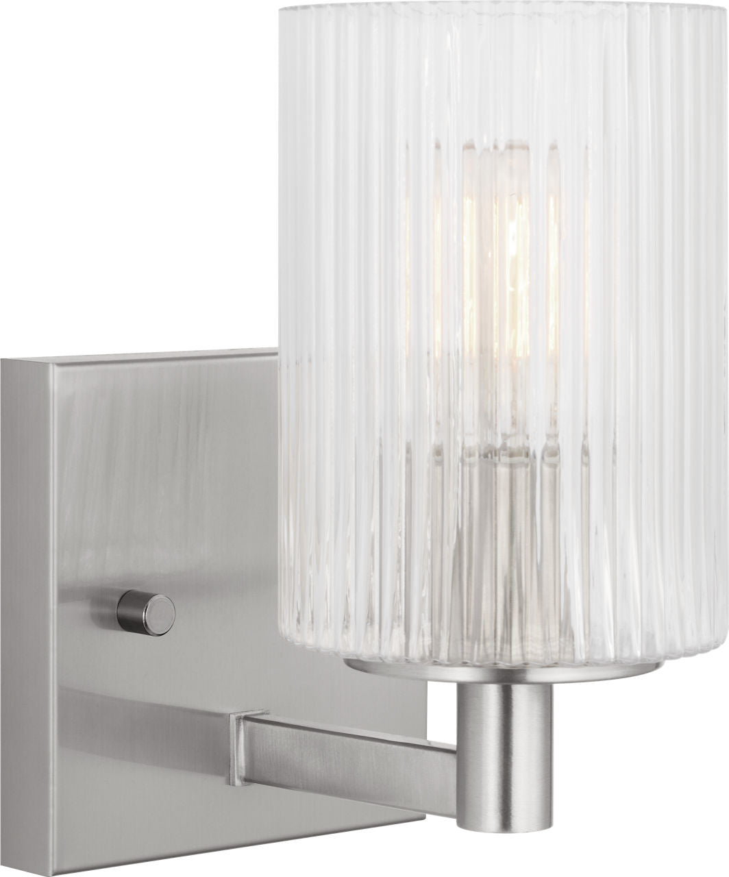 Generation Lighting GLV1041BS Lando 1 light brushed steel bath vanity wall light