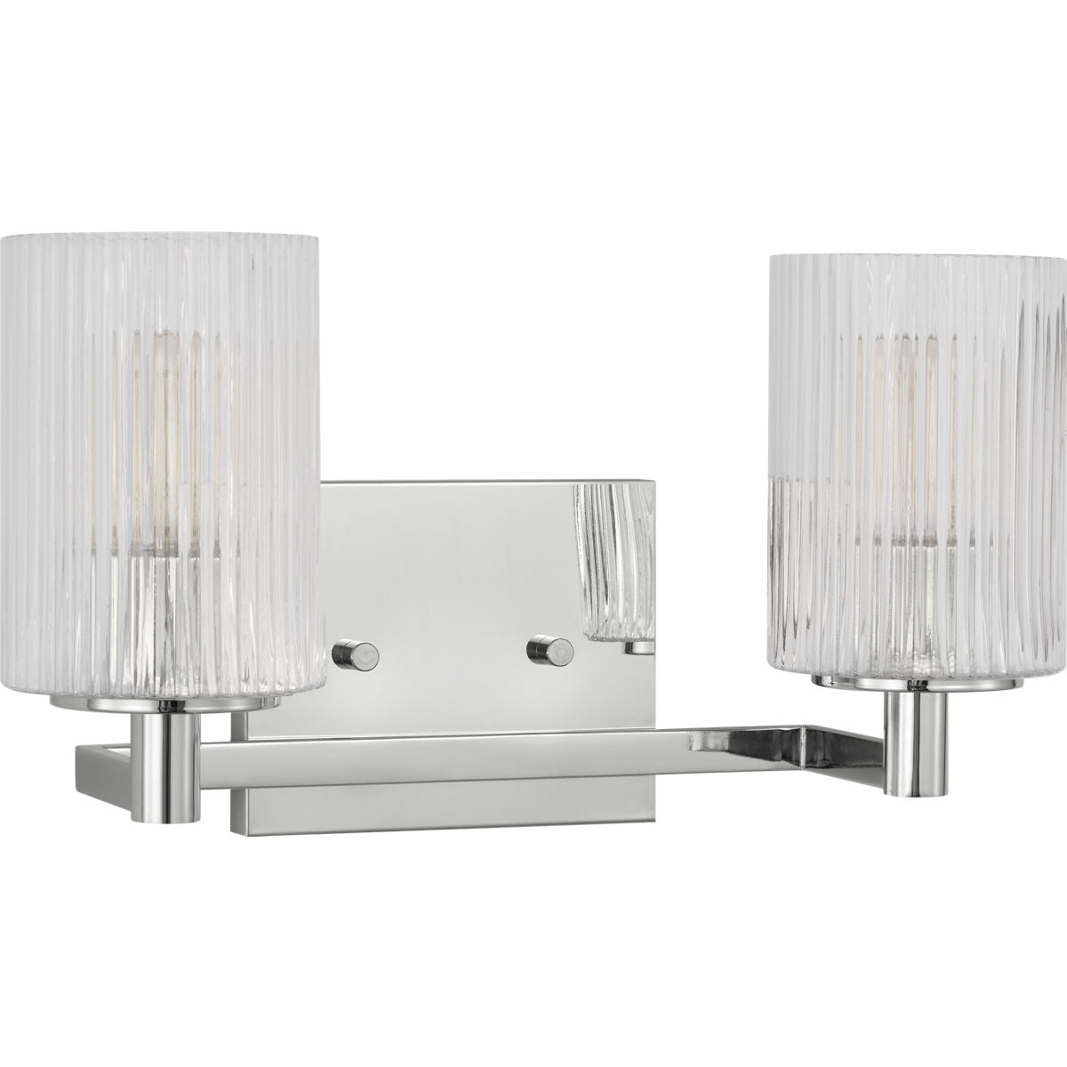 Generation Lighting GLV1042EN/CH Lando 2 Light Chrome Bath Vanity Wall Light