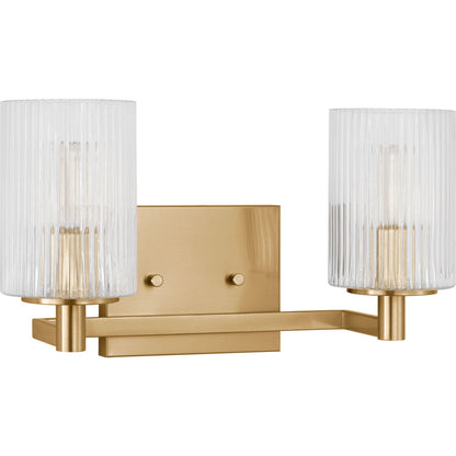 Generation Lighting GLV1042EN/SB Lando 2 Light Satin Brass Bath Vanity Wall Light