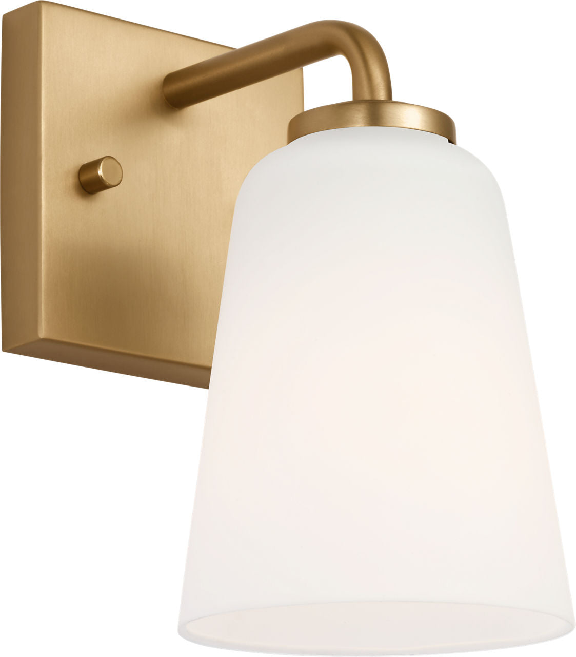 Generation Lighting GLV1051SBE Miles 1 Light Satin Brass Bath Vanity Wall Light