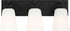 Generation Lighting GLV1053MBK Miles 3 Light 18 inch Midnight Black Bath Vanity Wall Light