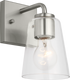 Generation Lighting GLV1061BS Miles 1 Light 4.5 inch Brushed Nickel Bath Vanity Wall Light