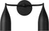 Generation Lighting GLV1082MBK Maya 2 Light Midnight Black Bath Vanity Wall Light