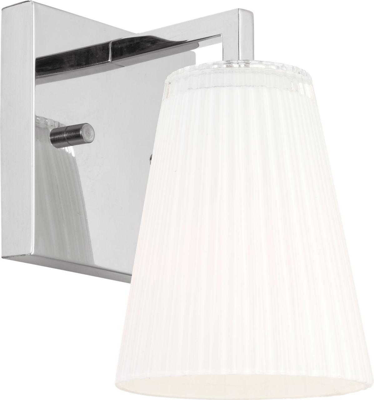 Generation Lighting GLV1101CH Upson chrome bath vanity wall light