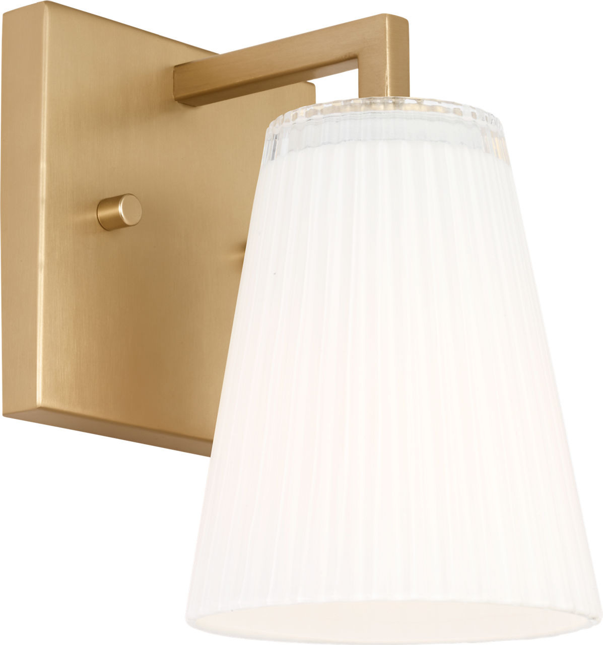 Generation Lighting GLV1101SBE Upson 1 Light Satin Brass Bath Vanity Wall Light