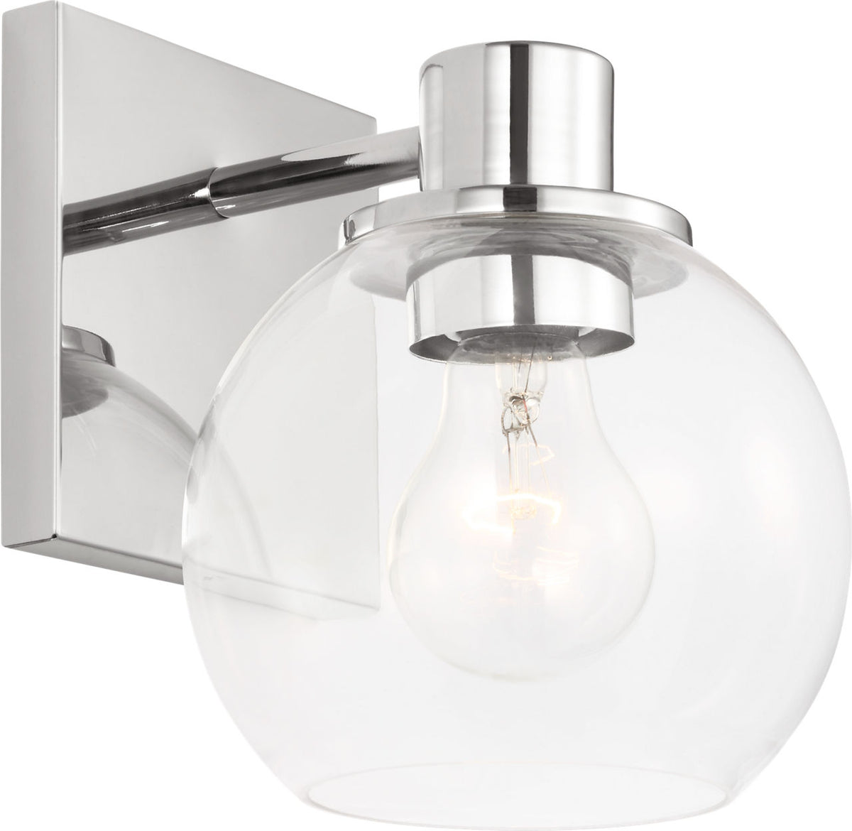Generation Lighting GLV1121CH Rito 1 Light Chrome Bath Vanity Wall Light