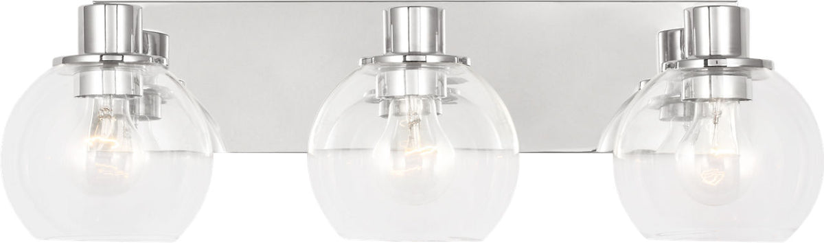 Generation Lighting GLV1123CH Rito 3 Light Chrome Bath Vanity Wall Light