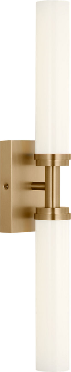 Generation Lighting GLV1432SB-L Coles 24 inch Satin Brass LED bath vanity wall light