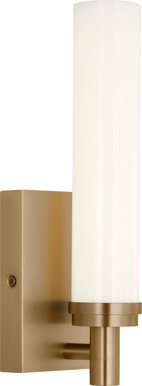 Generation Lighting GLV1441SB-L Coles satin brass LED bath vanity wall light