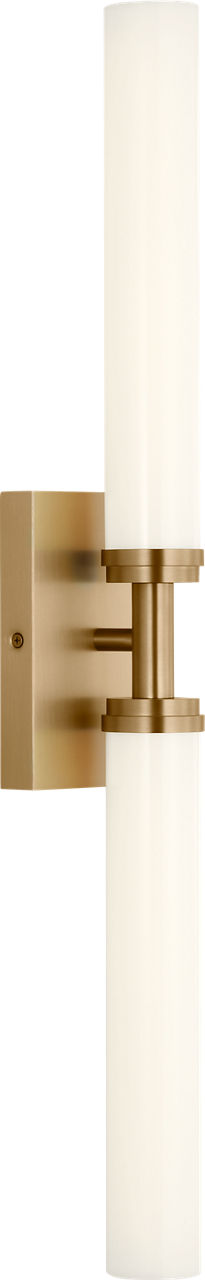 Generation Lighting GLV1452SB-L Coles 30 inch Satin Brass LED bath vanity wall light