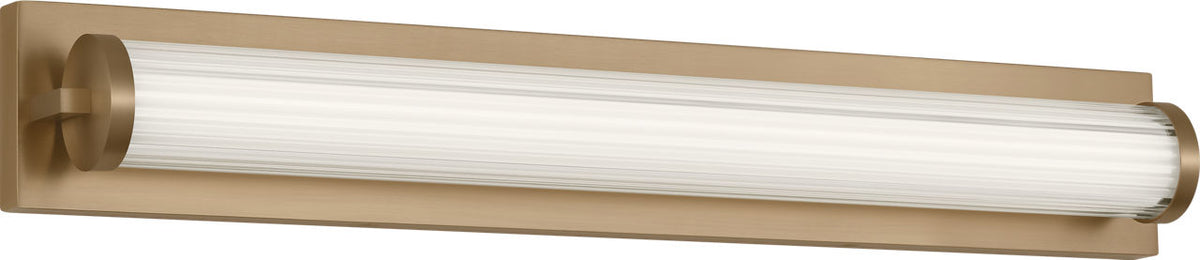 Generation Lighting GLV1511SB-L Weston 28 inch Satin Brass LED bath vanity wall light