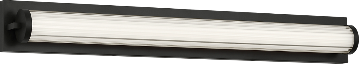 Generation Lighting GLV1521MBK-L Weston 1 Light 34 inch Midnight Black Bath Vanity Wall Light