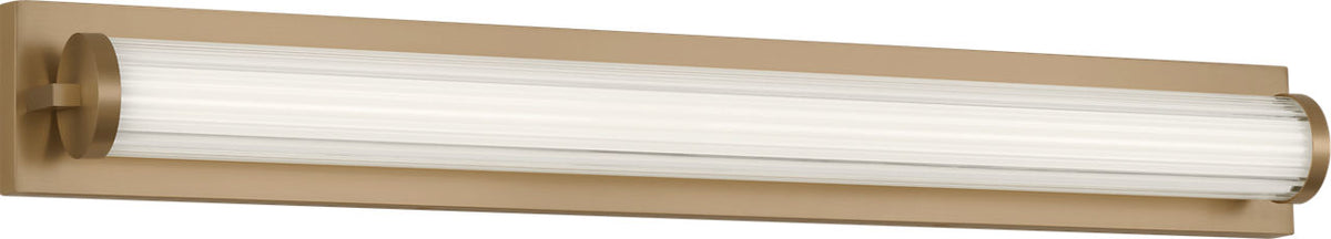 Generation Lighting Weston 34 inch satin brass LED bath vanity wall light