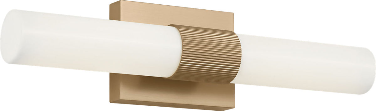 Generation Lighting GLV1622SB-L Sarco 18 inch satin brass LED bath vanity wall light
