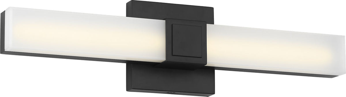 Generation Lighting GLV1662MBK-L Fentress 18 LED vanity in Midnight Black