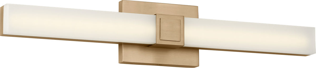 Generation Lighting Fentress 24 LED vanity wall light in satin brass