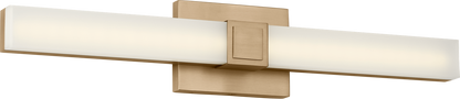 Generation Lighting GLV1672SB-L Fentress 1 Light 24 inch Satin Brass Bath Vanity Wall Light