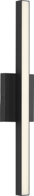 Generation Lighting GLV1681MBK-L Marque 1 Light 24 inch Midnight Black Bath Vanity Wall Light