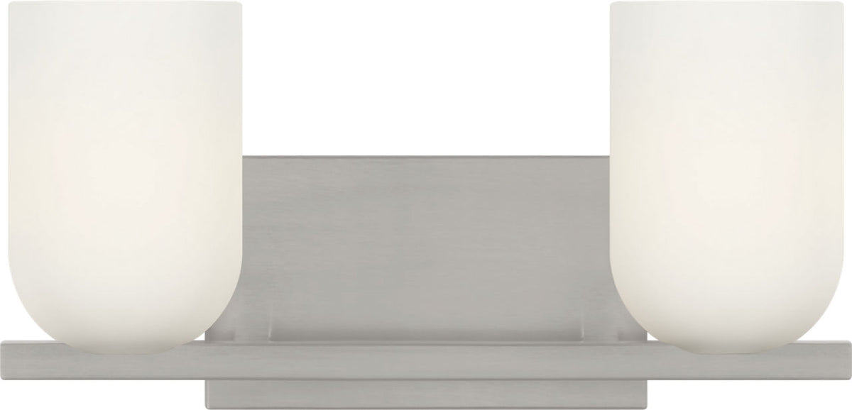 Generation Lighting GLV1962BNE Neblina 2 Light Brushed Nickel Bath Vanity Wall Light