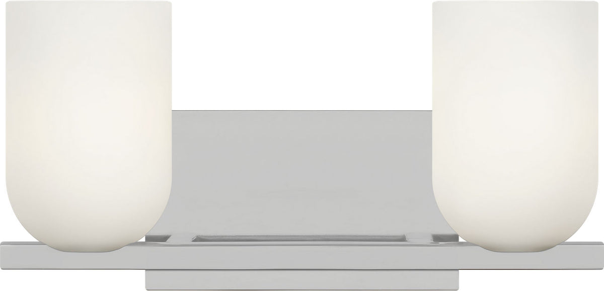 Generation Lighting GLV1962CH Neblina 2 Light 13.25 inch Chrome Bath Vanity Wall Light