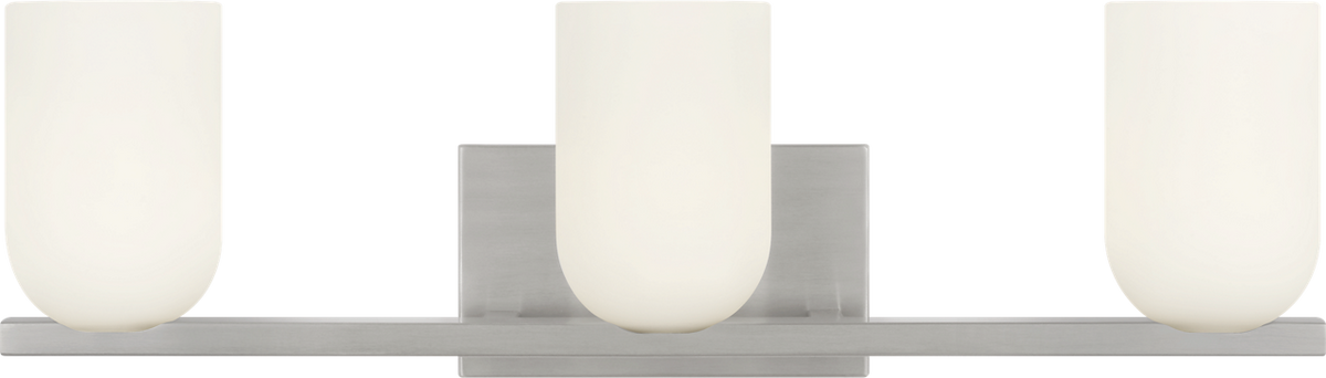 Generation Lighting GLV1973BNE Neblina 3 Light 22 inch Brushed Nickel Bath Vanity Wall Light