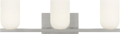 Generation Lighting GLV1973BNE Neblina 3 light brushed nickel bath vanity wall light
