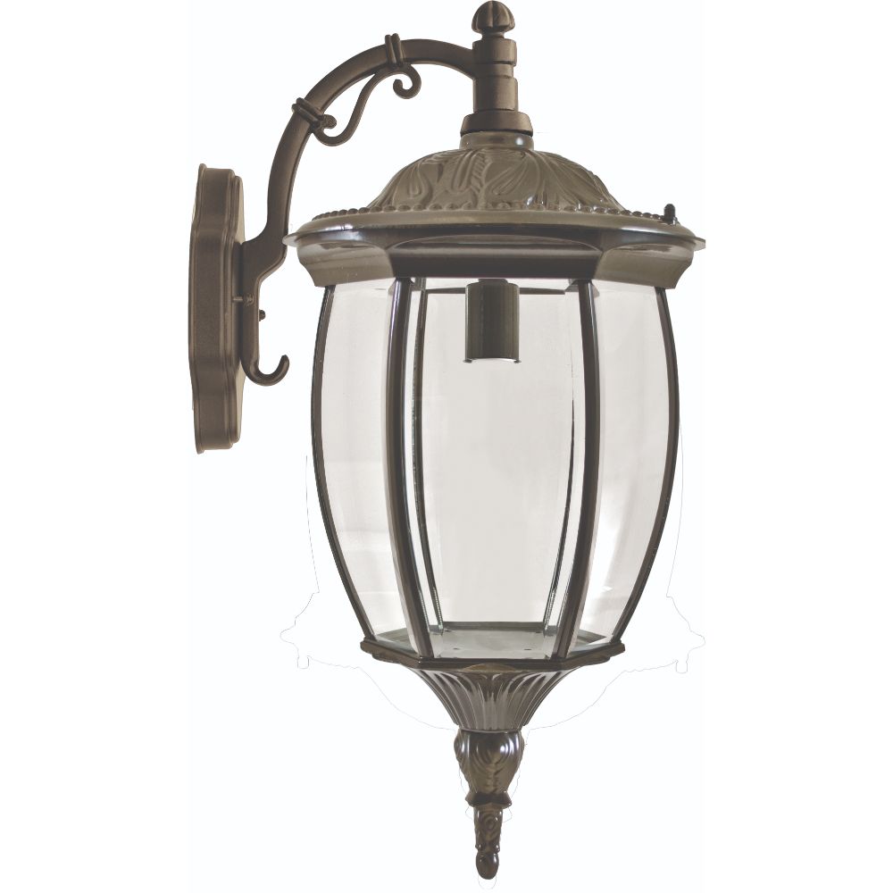 Dabmar Lighting GM106-L6-30K-BZ LED Cast Aluminum Post Wall Fixture, 120V, E26, Color Temperature 3000K, Bronze Finish