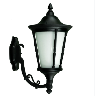 Dabmar Lighting GM115-L6-RGBW-B Cast Aluminium Post Wall Fixture E26 LED, Voltage 86V-265V, Multi-Color Temperature, Black Finish