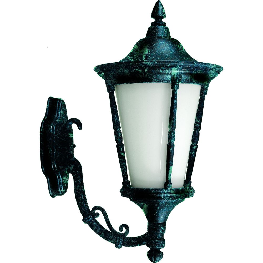 Dabmar Lighting GM115-VG Powder Coated Cast Aluminum Wall Light Fixture, Verde Green Finish