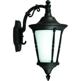 Dabmar Lighting GM116-L9-27K-B LED Cast Aluminum GU24 Post Wall Fixture, 120V, Color Temperature 2700K, Black Finish