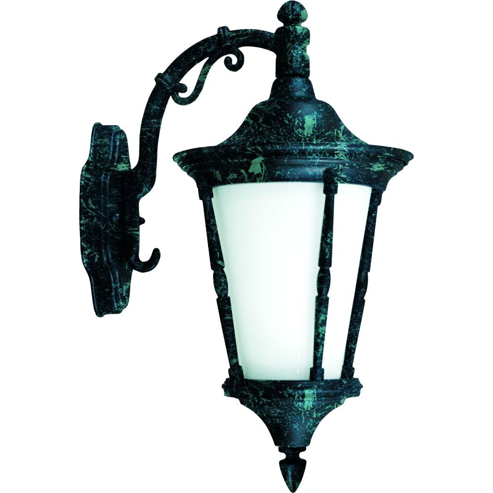 Dabmar Lighting GM116-VG Powder Coated Cast Aluminum Wall Light Fixture, Verde Green Finish