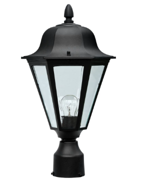 Dabmar Lighting GM132S-L6-30K-BZ Cast Aluminium Post Top Fixture E26 LED, Voltage 120V, Color Temperature 3000K, Bronze Finish