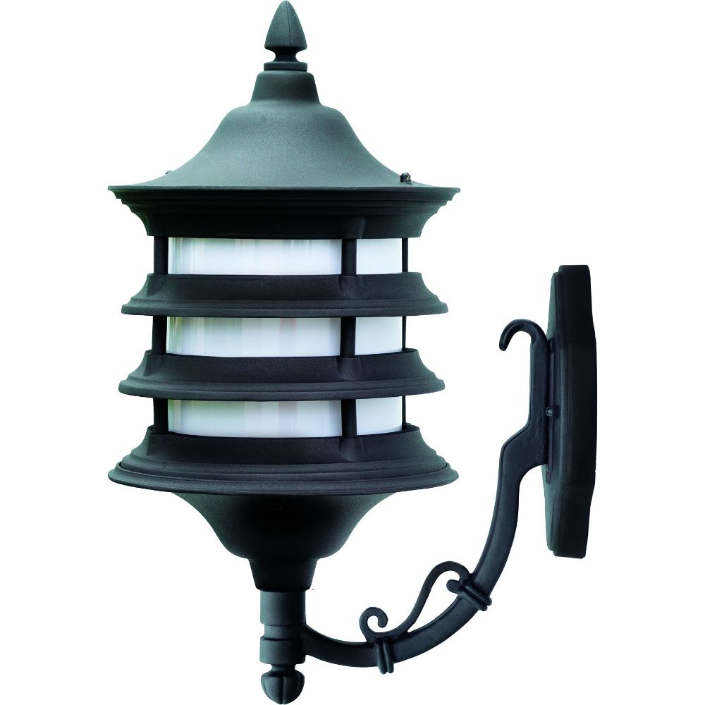 Dabmar Lighting GM185-L6-60K-B LED Cast Aluminum Wall Fixture, 120V, E26, Color Temperature 6000K, Black Finish