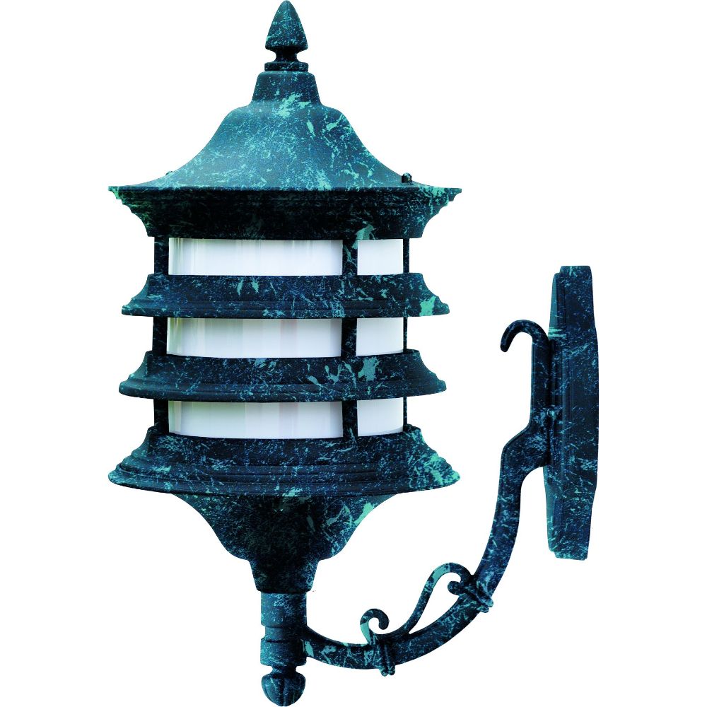 Dabmar Lighting GM185-VG Powder Coated Cast Aluminum Wall Light, Verde Green Finish