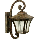 Dabmar Lighting GM210-DBS Cast Aluminum E26 Wall Fixture, 120 Volts, No Lamp Dark Bronze Stone Finish