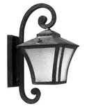 Dabmar Lighting GM211-B Cast Aluminium Large Wall Fixture E26 No Lamp, Voltage 120V, Black Finish