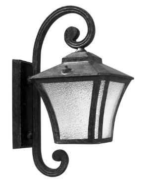 Dabmar Lighting GM211-L12-RGBW-B Cast Aluminium Wall Fixture E26 LED, Voltage 85V-265V, Multi-Color Temperature, Black Finish