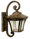 Dabmar Lighting GM211-DBS Cast Aluminium Large Wall Fixture E26 No Lamp, Voltage 120V, Dark Bronze Stone Finish