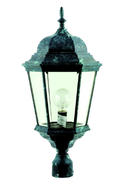 Dabmar Lighting GM235-L30-30K-VG Cast Alum Post Top Fixture 85V-265V E26 LED 30W 3000K Verde Green Finish