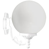 Dabmar Lighting GM245-L12-RGBW-W LED Cast Aluminum Globe Wall E26 Light Fixture, 85V-265V, Color Temperature RGBW, White Finish