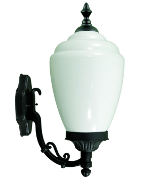 Dabmar Lighting GM290-L6-RGBW-B Cast Aluminum Wall Fixture E26 LED, Voltage 86V-265V, Multi-Color Temperature, Black Finish